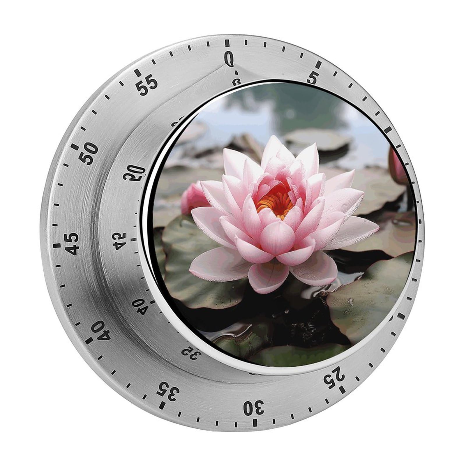 Flower Manual Countdown Timer with Magnetic Base Visual Mechanical Timer for Classroom Home Study and Cooking