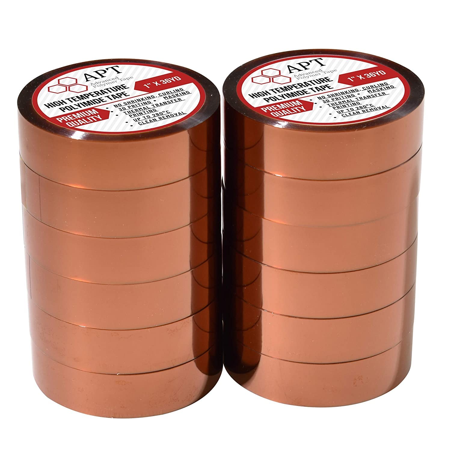1 mil thick polyimide adhesive tape for high-temp masking and soldering