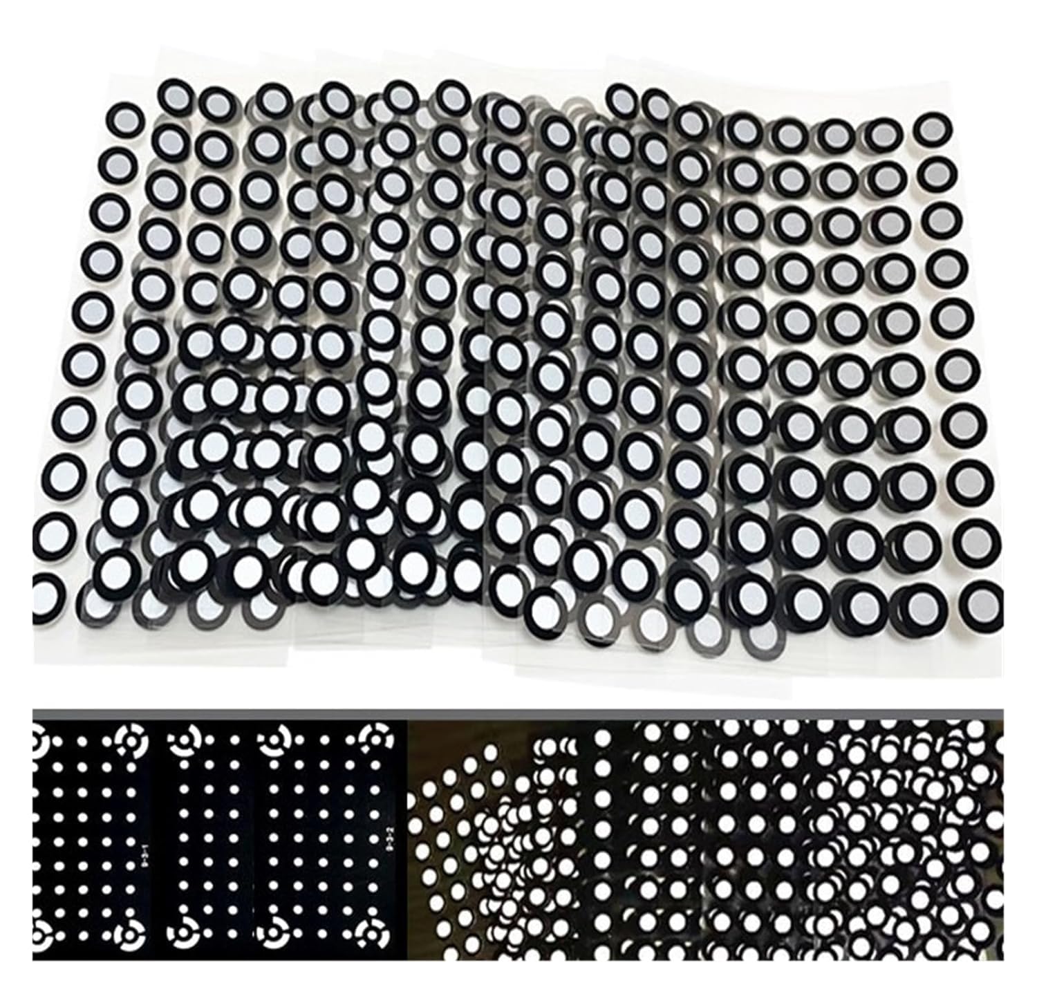 3D Scanning Marker, 3D Scanning Dots, 3D Scanning Positioning Magnetic Points, Highly Reflective Marking Points Easily Compatible 3D Scanner(Inner 3mm Outer 6mm (100))