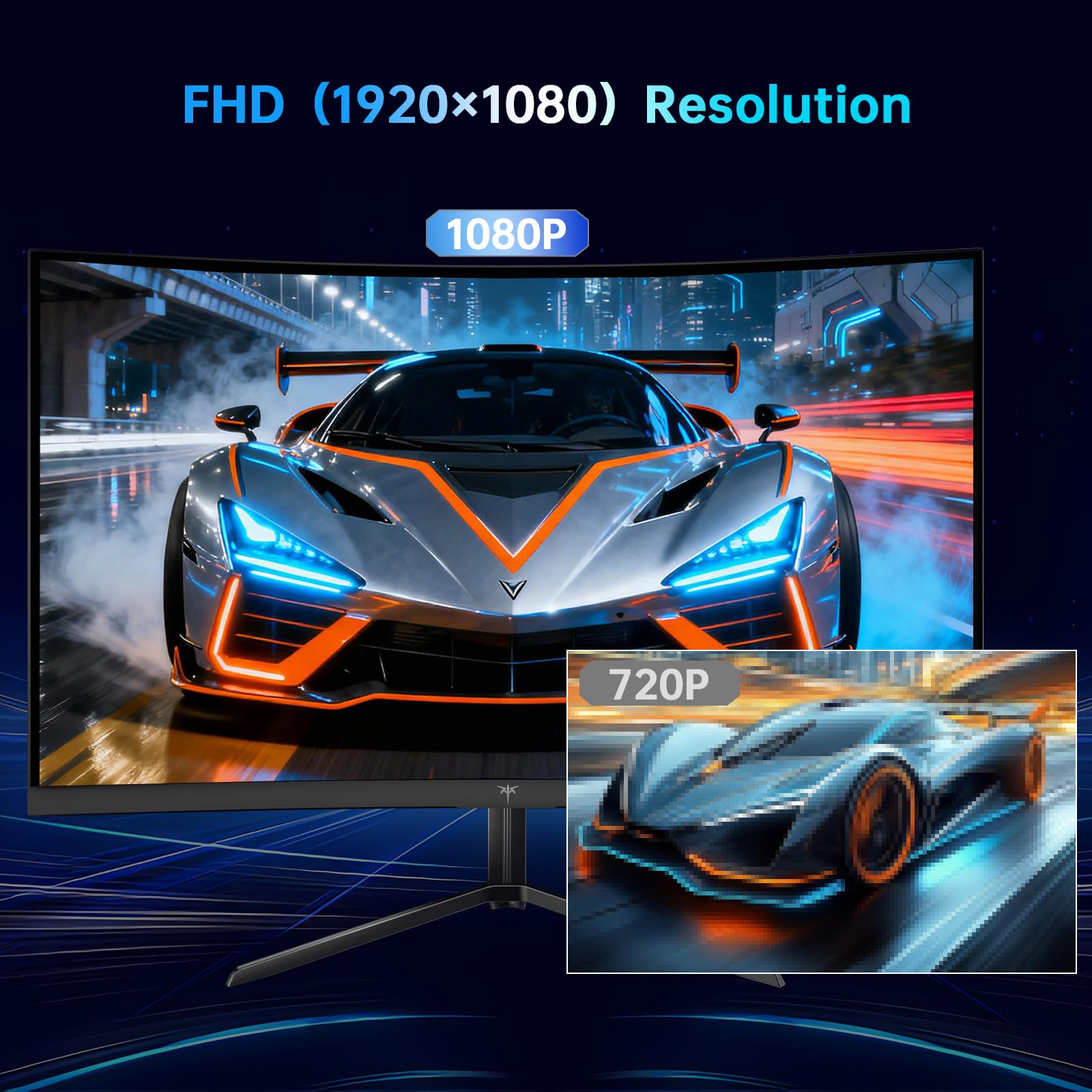 Amazon.co.jp: KTC 24インチ 240Hz 湾曲ゲーミングモニター FHD 1500R