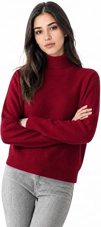 Chanyarn Womens 100% Pure Cashmere Sweater Turtleneck Long Sleeve Warm Soft 2026 Fall Winter Knit Pullover