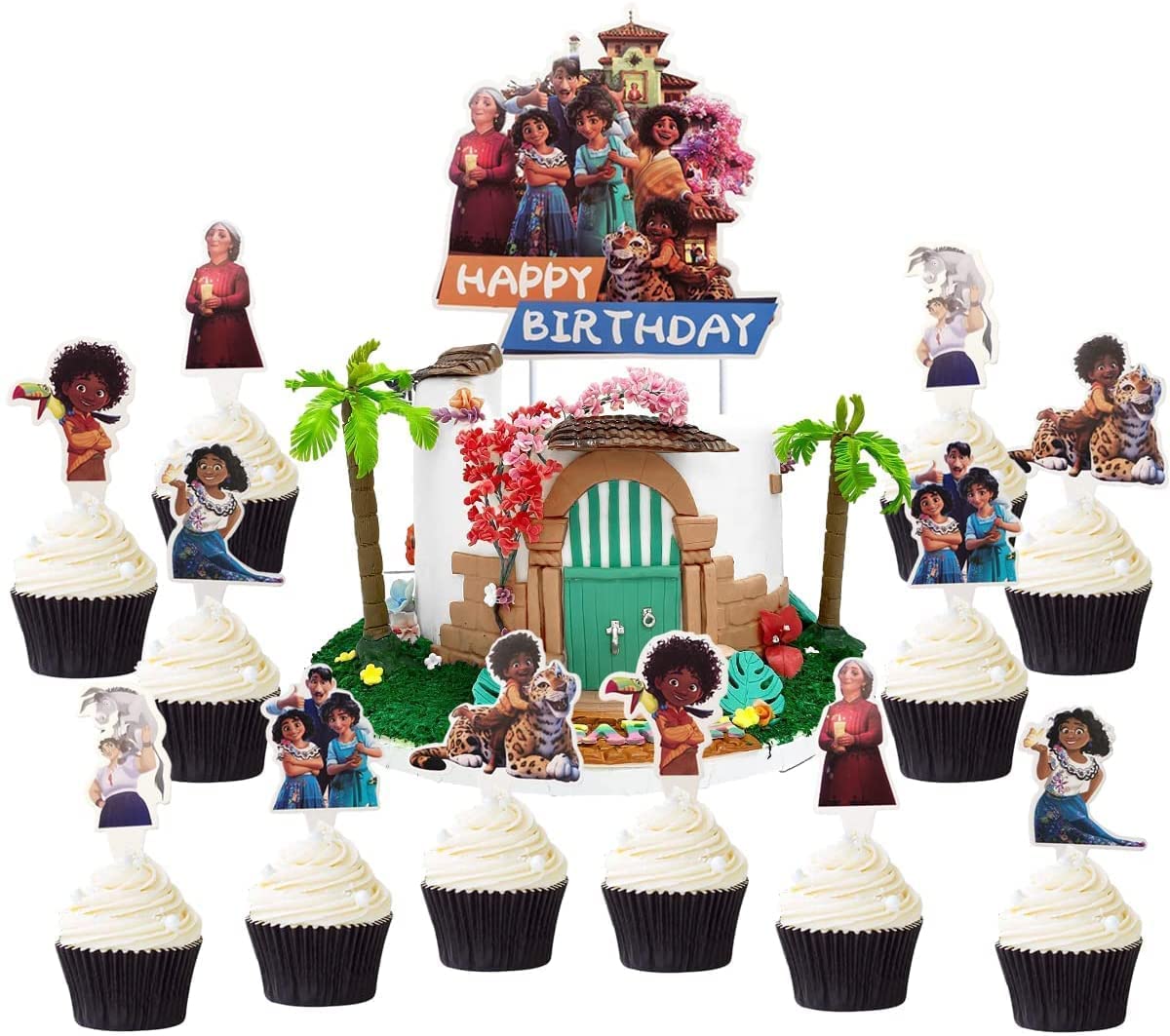 Magic Movie Birthday Party Supplies,The Magic Movie Birthday Party Cupcake Toppers for Kids Gift Birthday Party Favors(25PCS)