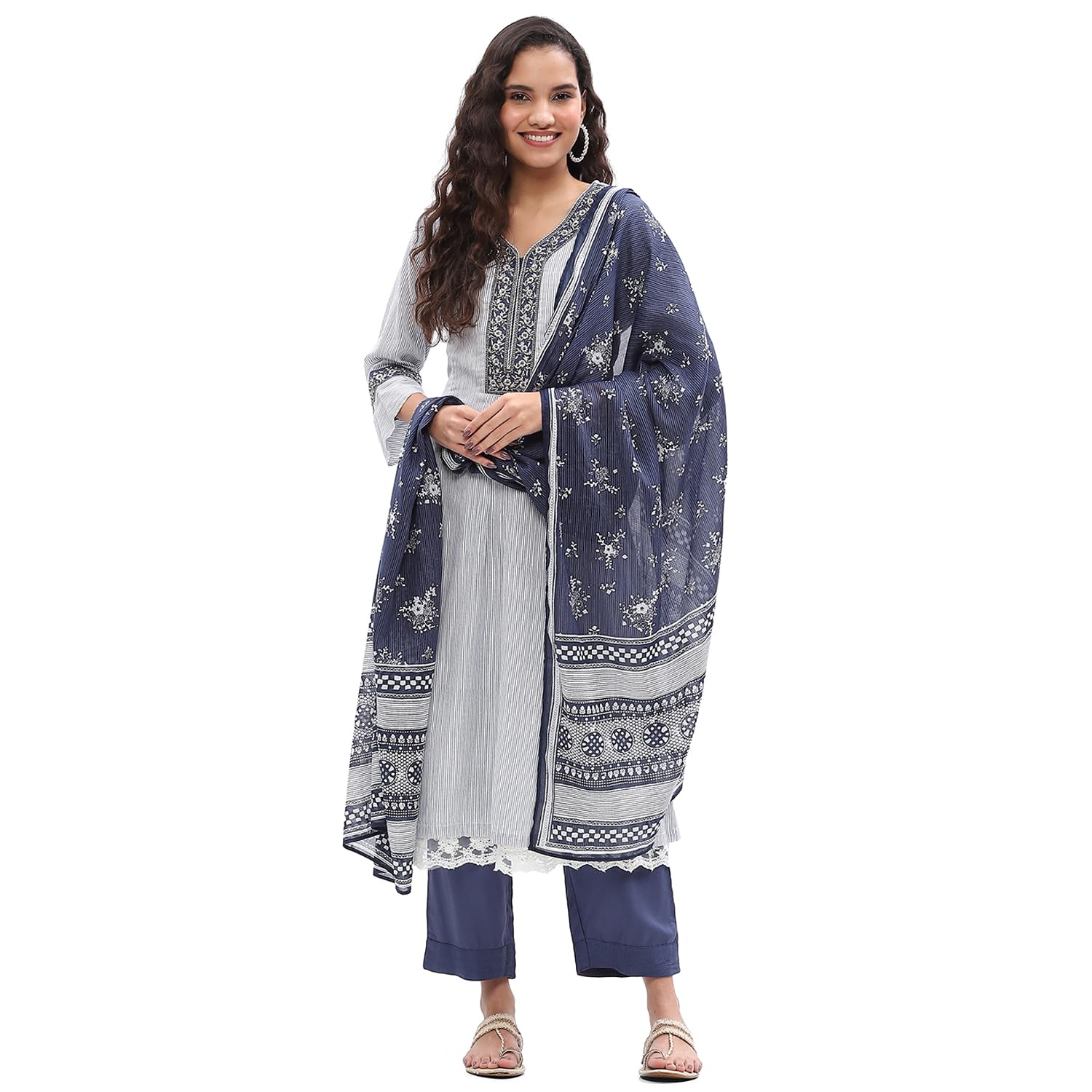 biba Women Cotton Festive Kalidar Suit Set-picture-48