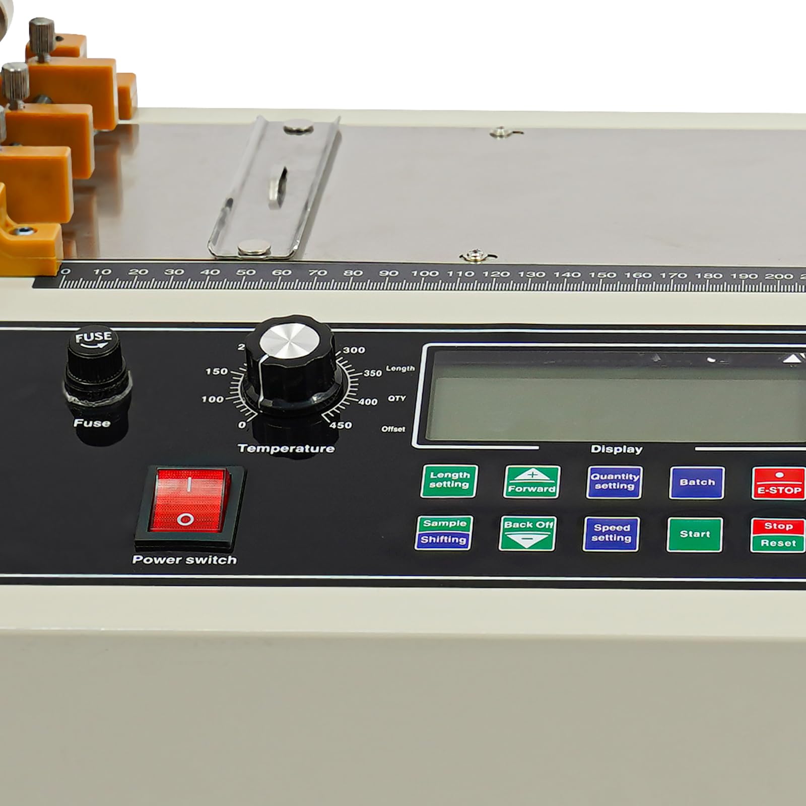 Macchina da Taglio Automatica a Nastro 400W, Taglierina Automatica Macchina Caldo e Freddo, Automatic Distributore Nastro, Larghezza di Taglio 1-98 mm, 0-450℃