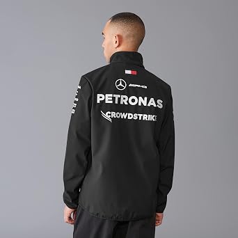 MERCEDES AMG PETRONAS F1 Men's 2024 Team Softshell Jacket - Black - Size: XXL