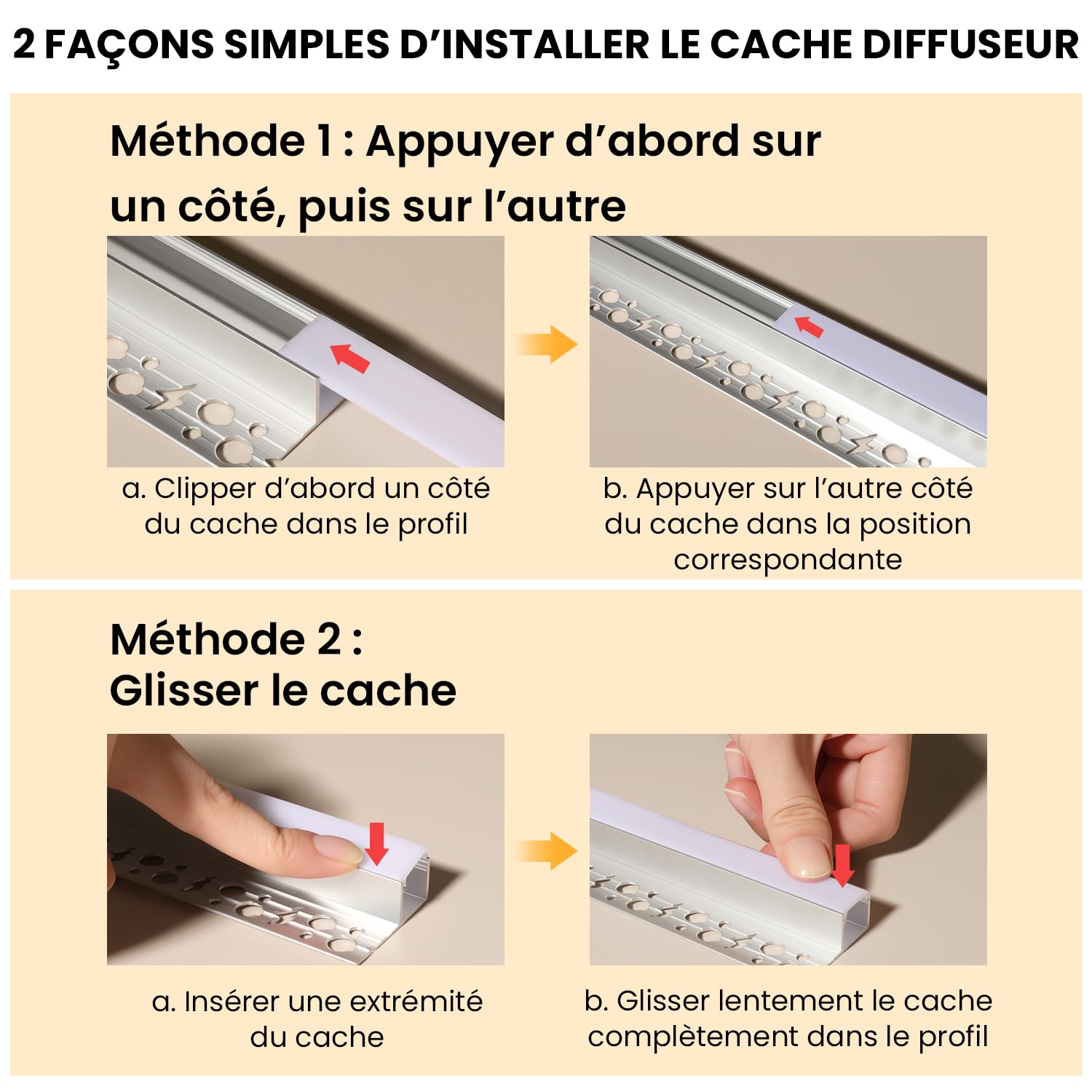 Profile Encastrable Placo Alu pour Ruban LED, 15 Pièces 1,4 m Profilé en Aluminium LED de Carrelage Bncastré avec Couvercle Laiteux, Embouts pour Cloison Sèche, Plafond, Mur, Bords Carrelage (21 m)