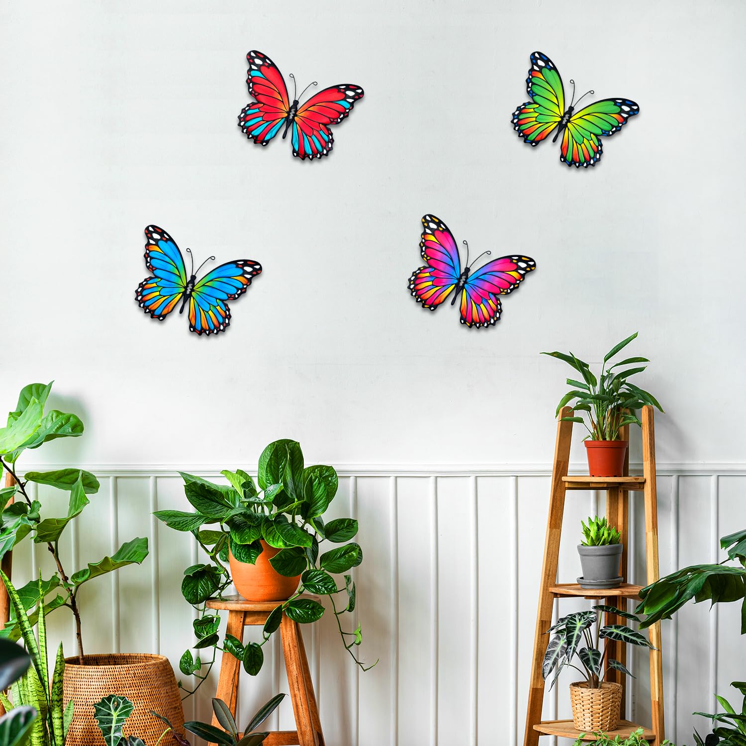 Amazon.com: Oraytteo Metal Butterfly Wall Decor, 4pcs