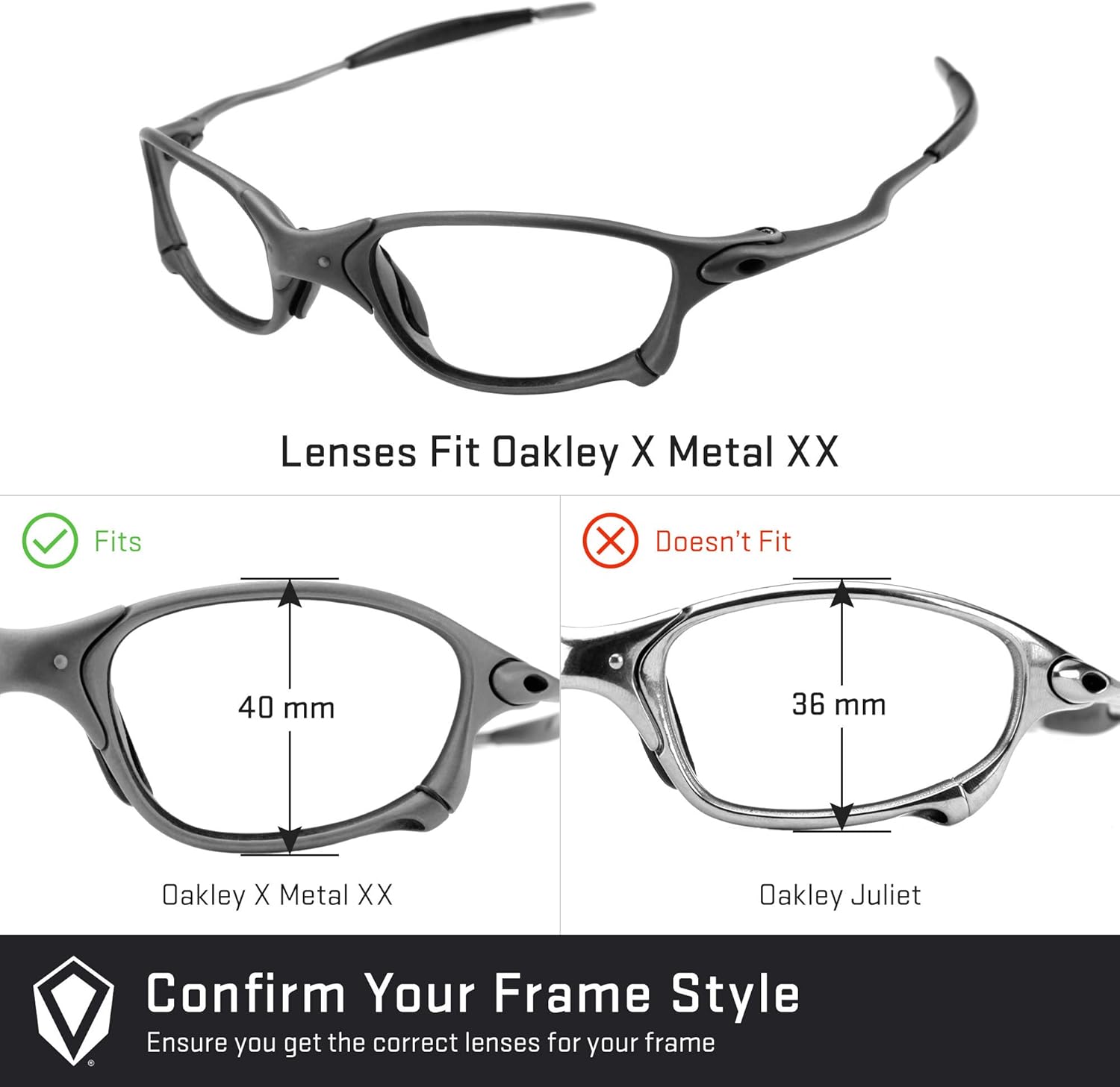 Revant Replacement Lenses for Oakley X Metal XX