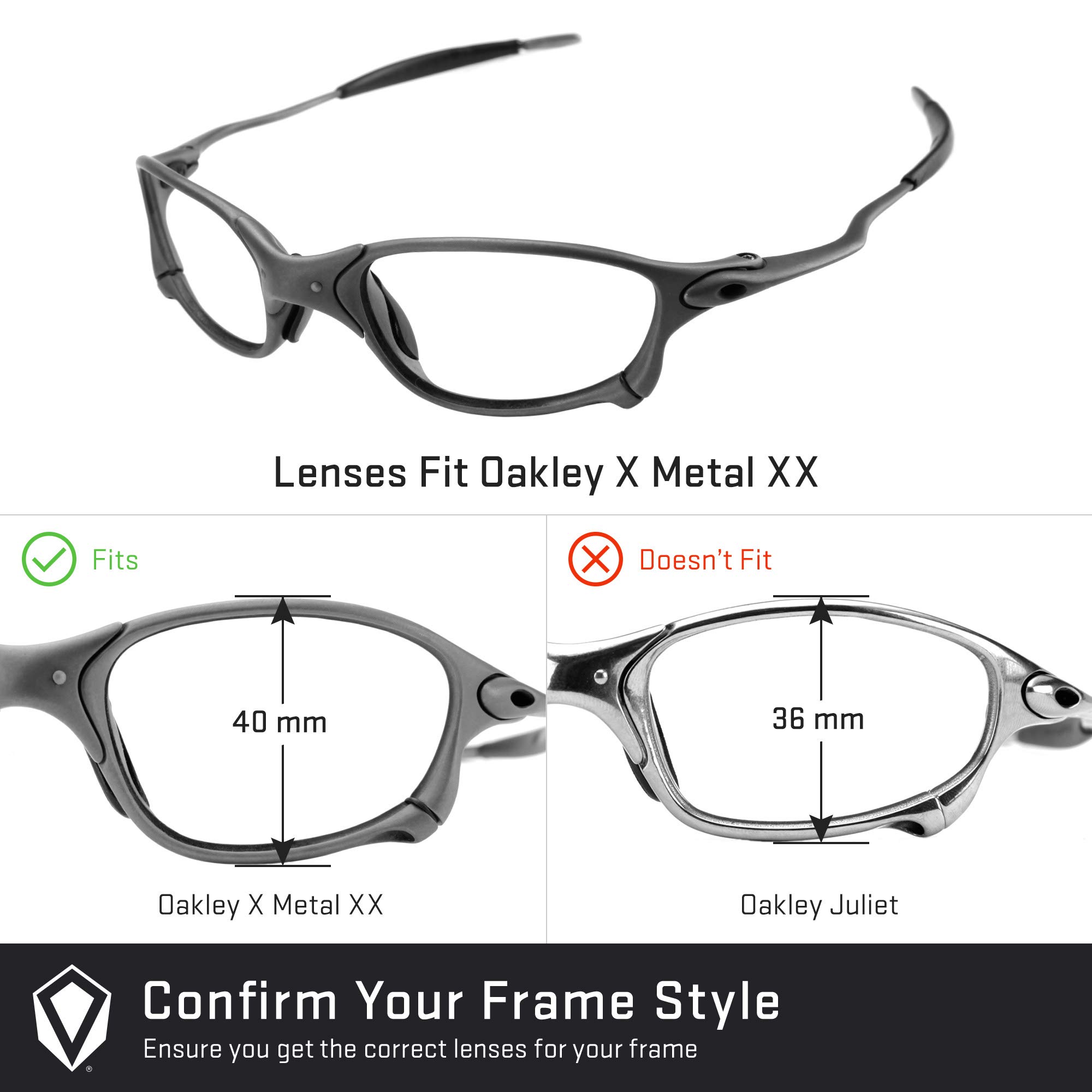 REVANT Lenti di ricambio compatibili con Oakley X Metal XX