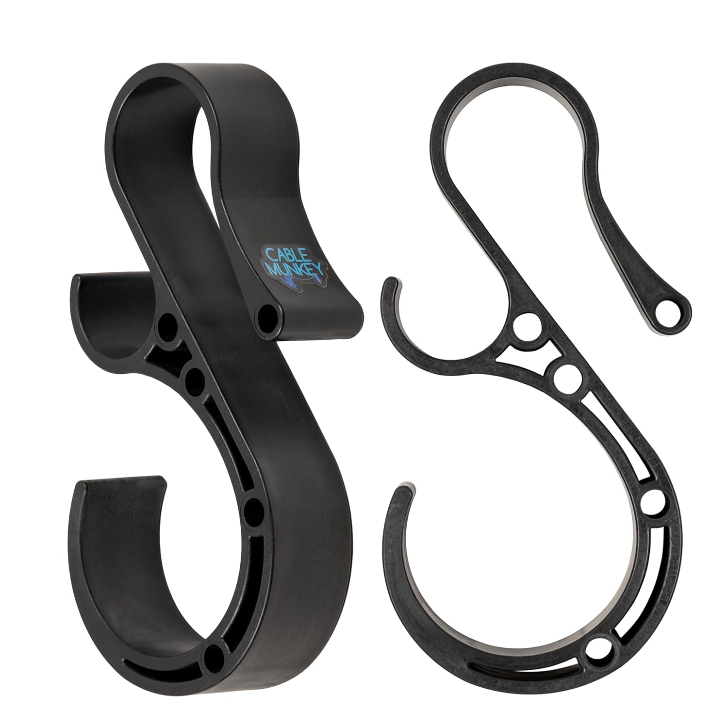 Cable Munkey-Heavy-Duty Hook for Cable Management, Storage for Tools, Hoses, Pipes, and More Easy to Install and Use, 2 Hooks in One, Perfect for Garage, Work Site, Office-Made in USA (2)