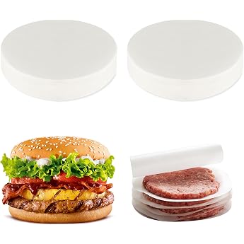 Pack of 1000 Burger Paper Non-Stick Burger Paper White Round Parchment