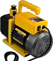 Vista 7 de Bomba de vacío de 3.6 CFM, bomba de vacío de aire HVAC de paleta giratoria de una etapa de 110 V, 1/4 HP, recarga de refrigerante de CA