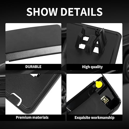 Miniatura 3 de KARPAL Almohadillas protectoras de parachoques + soporte de marco de matrícula compatible con Ford F150 F-150 delantero LH izquierdo conductor +