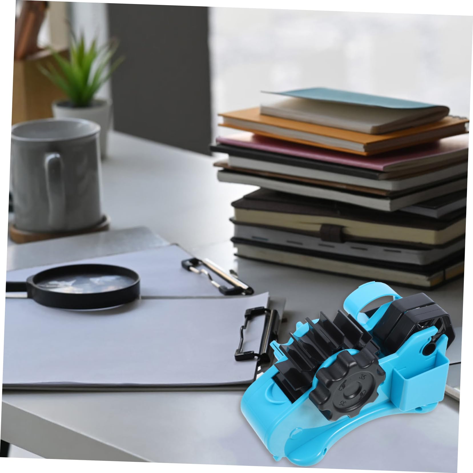 Homoyoyo Dispenser per Nastro Adesivo Taglierina da Tavolo Multifunzionale Supporto per Pezzi, Materiale Abs Elegante, Facile da Riporre, per Eventi Familiari e Progetti Artistici