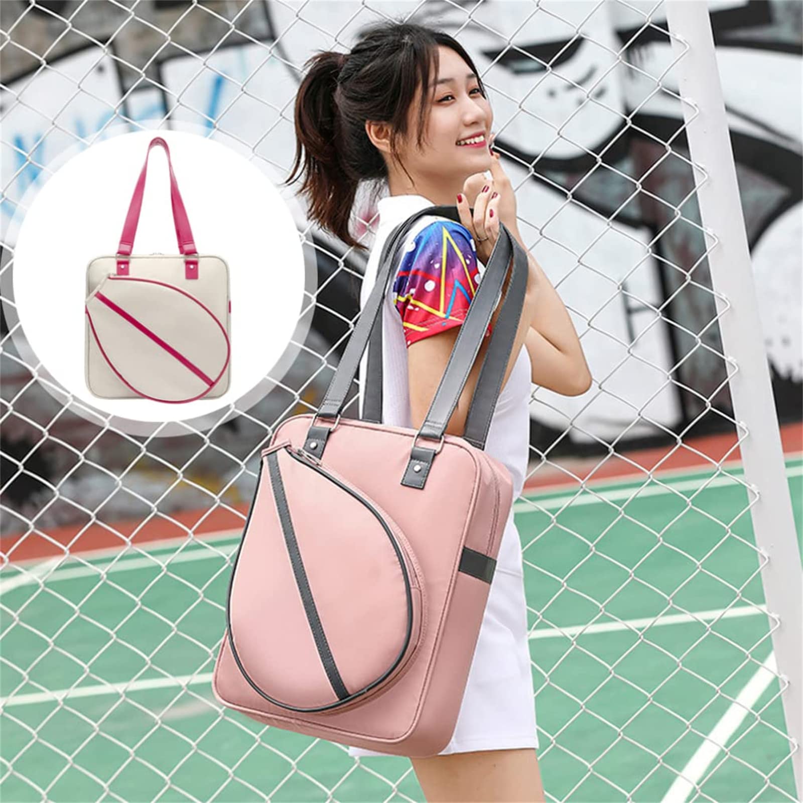 Zenithia Mochila para Equipo de Raqueta de Gran Capacidad,Bolsa de Mano para Tenis,Soporte para Raqueta de Tenis Resistente al Agua,Bolsas para Exteriores,Regalos para Amigos y niños