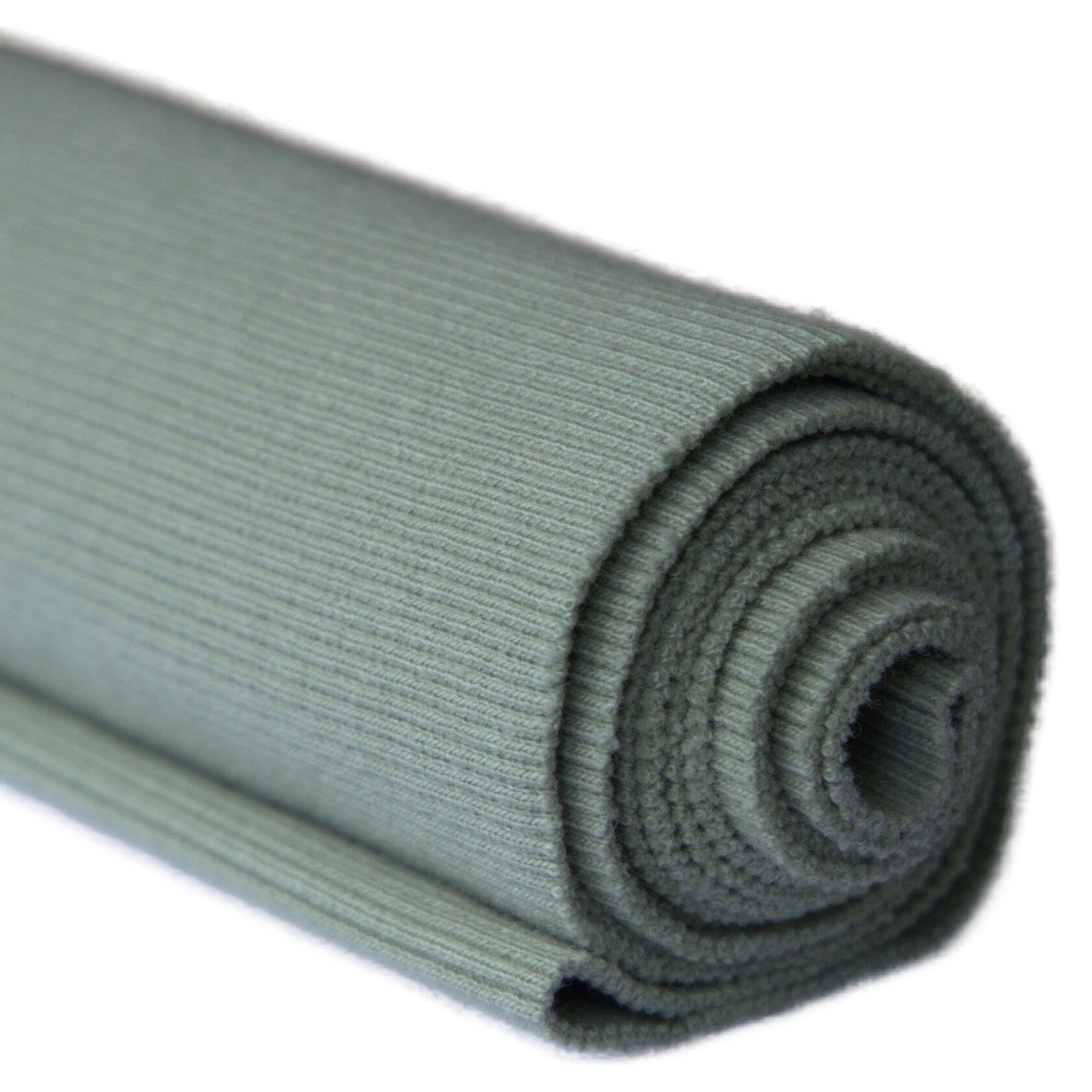 Tinakim 88 Green Ribbing Fabric For Neckline, Waistbands Cuffs Jacket Hoodies Sewing Material (43X8in, )