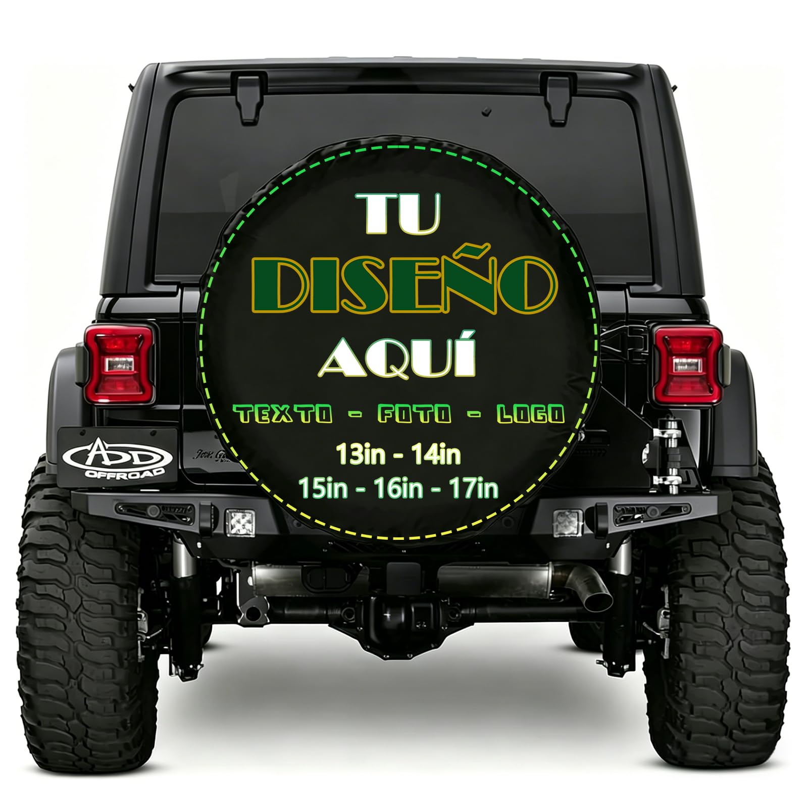 Funda Rueda Repuesto Personalizados agregue su Foto/Logo/Texto Funda de Rueda 4x4 Personalizada de Repuesto Impermeables, a Prueba de Polvo para remolques campistas,RV,SUV