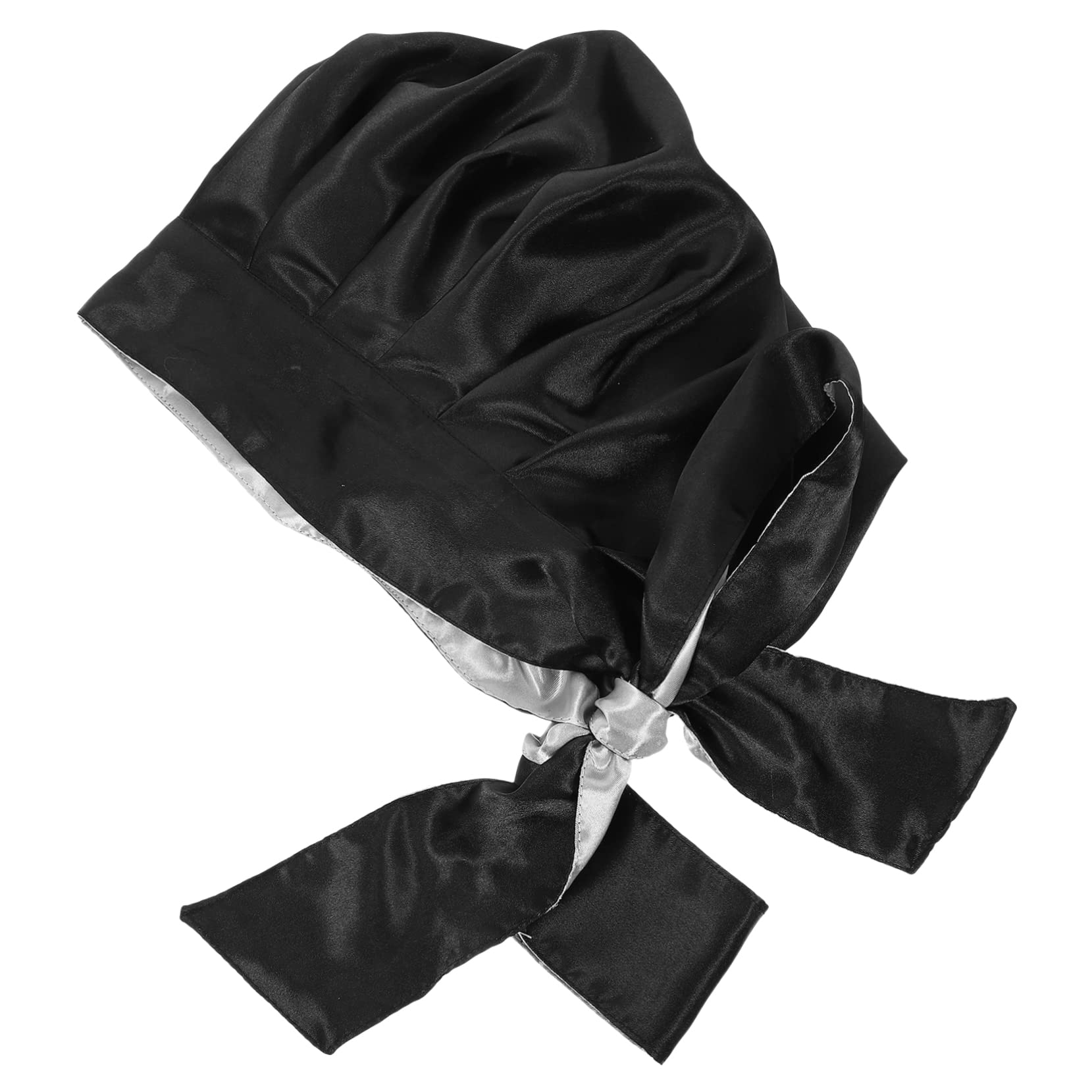 Ipetboom Women Satin Turban Bathing Cap Reusable Shower Hat with Soft Like Touch for Sleeping Makeup and Housework Portable Hair Bonnet for