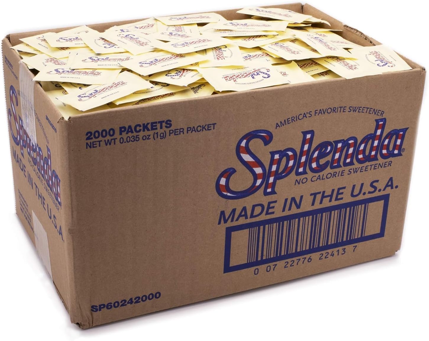 No Calorie Sweetener, Single-Serve Packets, 2000 Ct, 2000 g