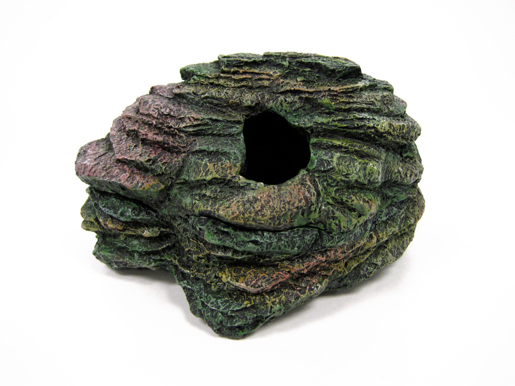 Penn-PlaxReptology Herp Haven Reptile Hide Away Rock Cave - for Terrariums and Aquariums - Great for Reptiles, Amphibians, and Fish – Medium