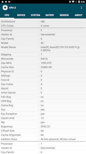 CPU Info - System, Hardware & CPU details & Processing speed