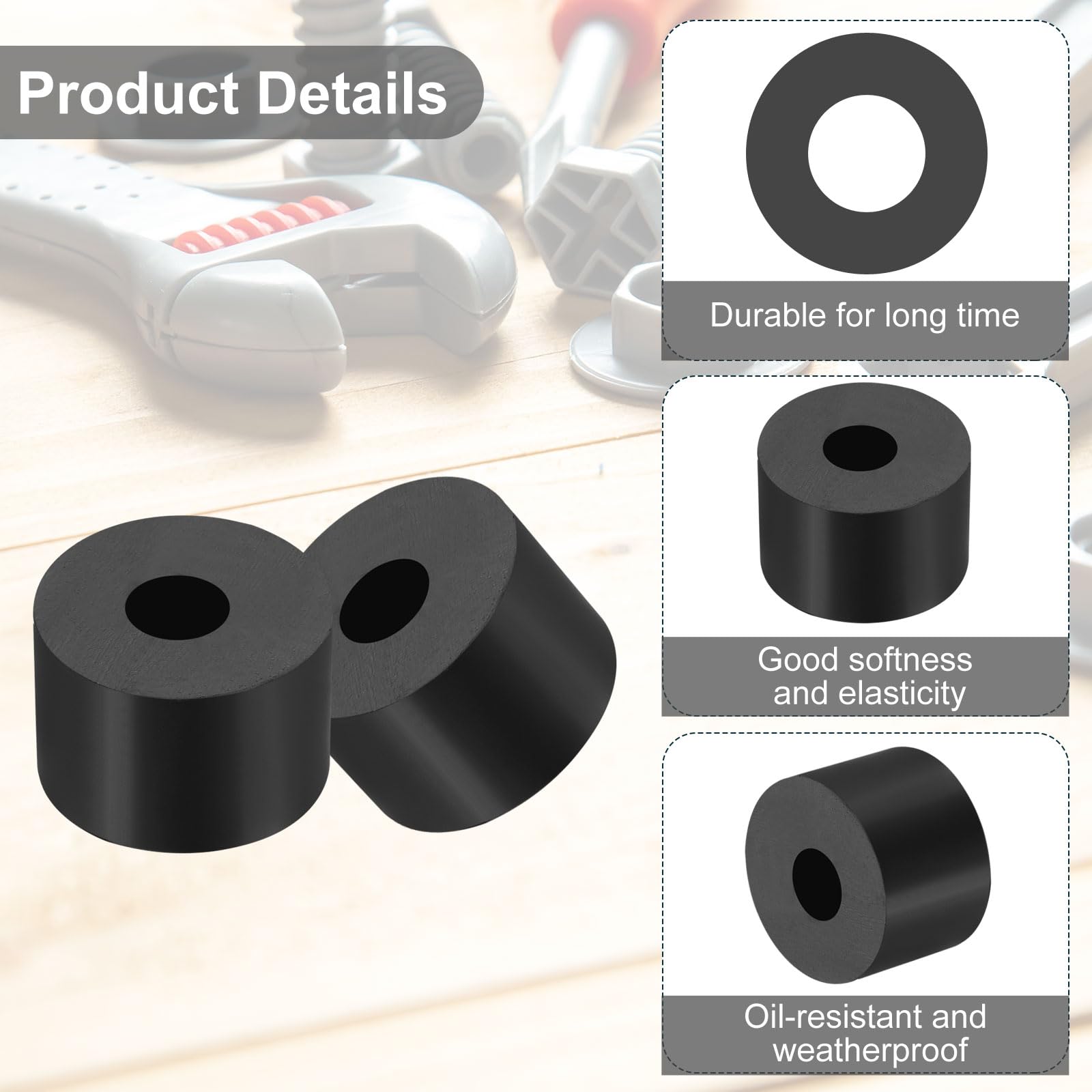 PATIKIL Multi Purpose Rubber Spacer - Image 3