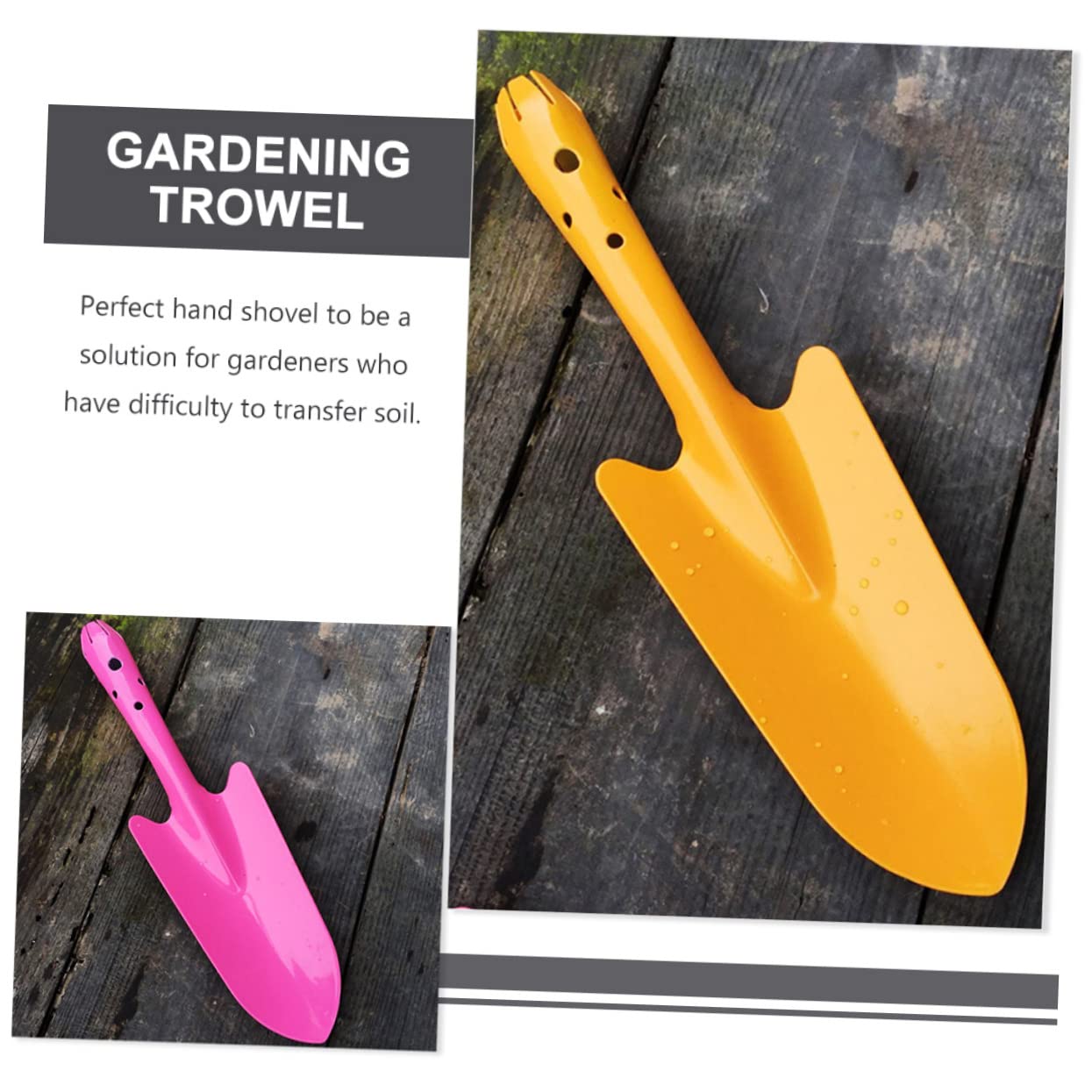 Handschaufel aus Eisen für Pflanzen, Graben und Umpflanzen | Kompakte Gartenschaufel, Tragbares Design, zum Jäten, für Boden und Blumen, Praktisches 5 Stück