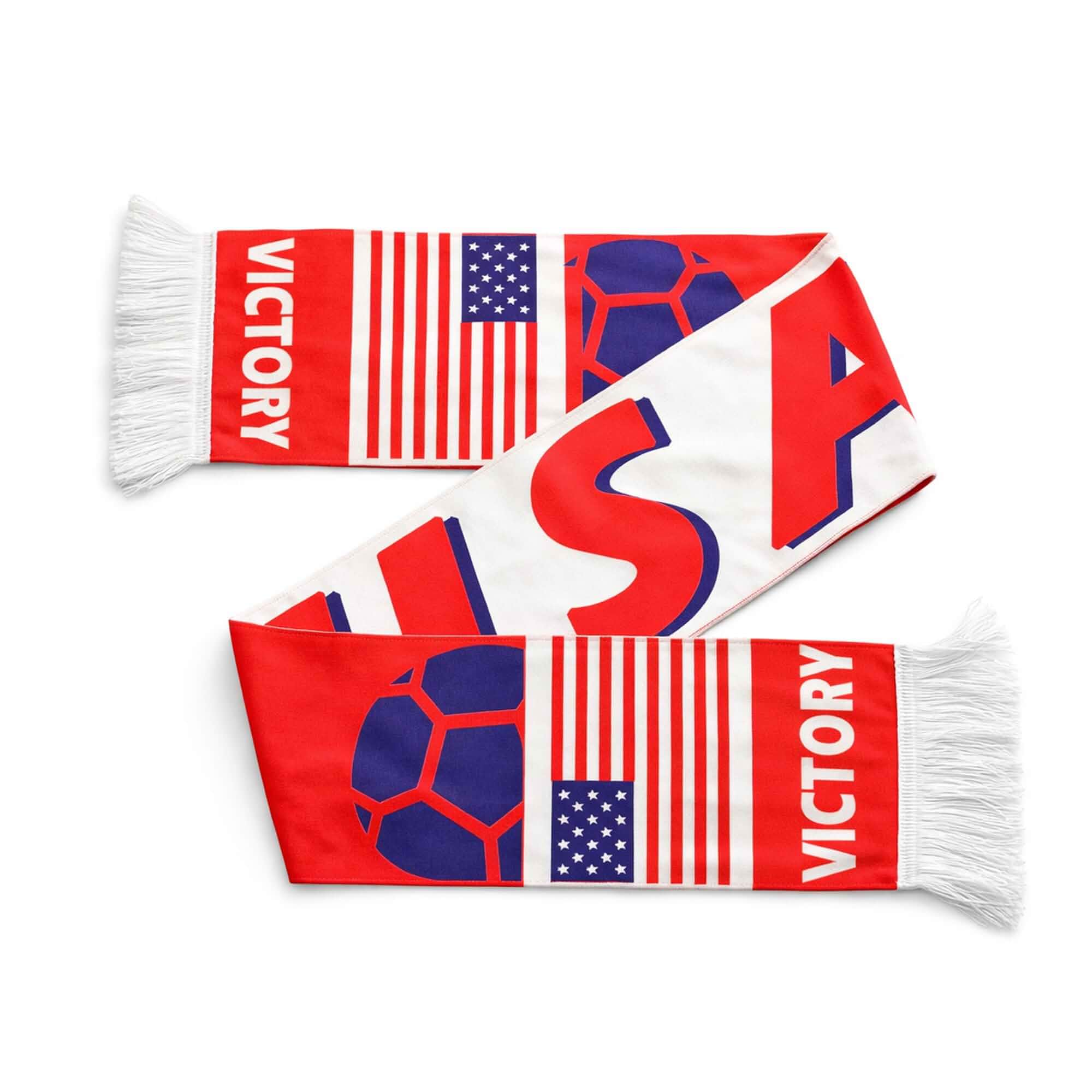Tulvixxo Soccer Fan Scarf, Flag Supporter, Cotton Fleece Double-Sided Design, Soft Fringe Edges for Game Day, Watch Party