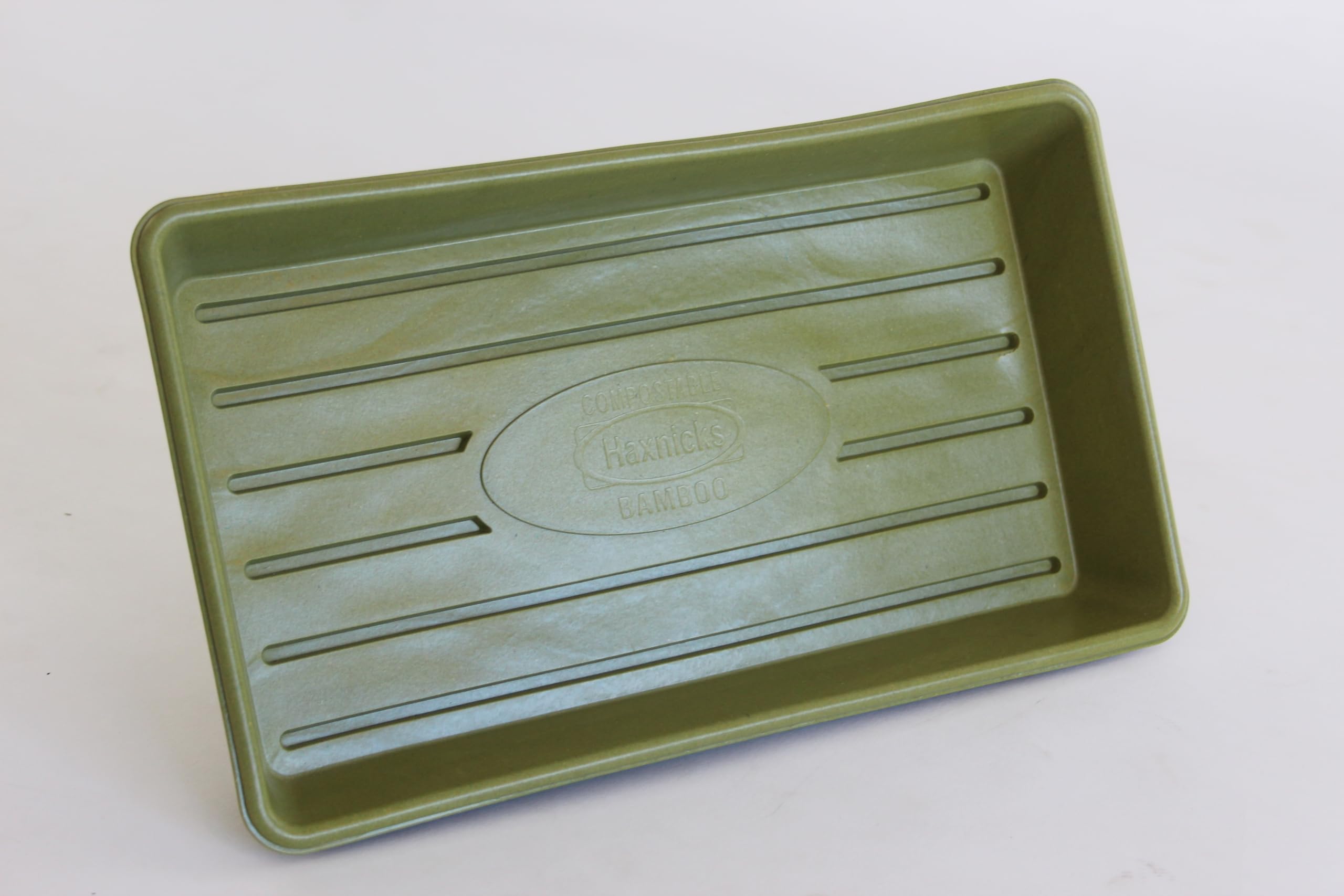 Haxnicks Pot160101-5 vasi per piante in fibra di bambù sostenibile, per interni ed esterni, diametro 7,6 cm, confezione da 5, colore: verde salvia