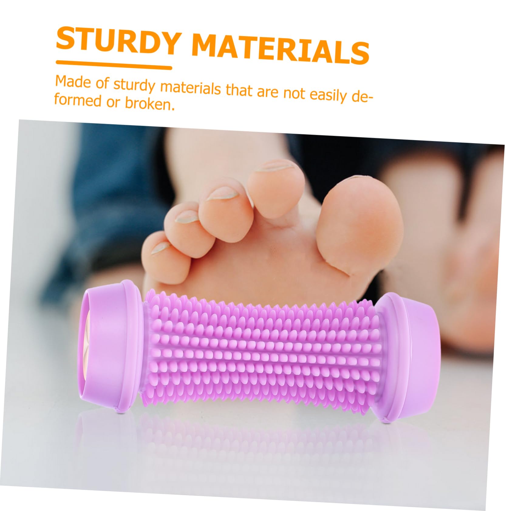 KOMBIUDA Rullo per Massaggio Sfera per Polpacci Massaggiatore Muscolare per Punto Trigger Rullo per Massaggio alle Gambe Allenatore per Piedi in Silicone Portatile per Yoga