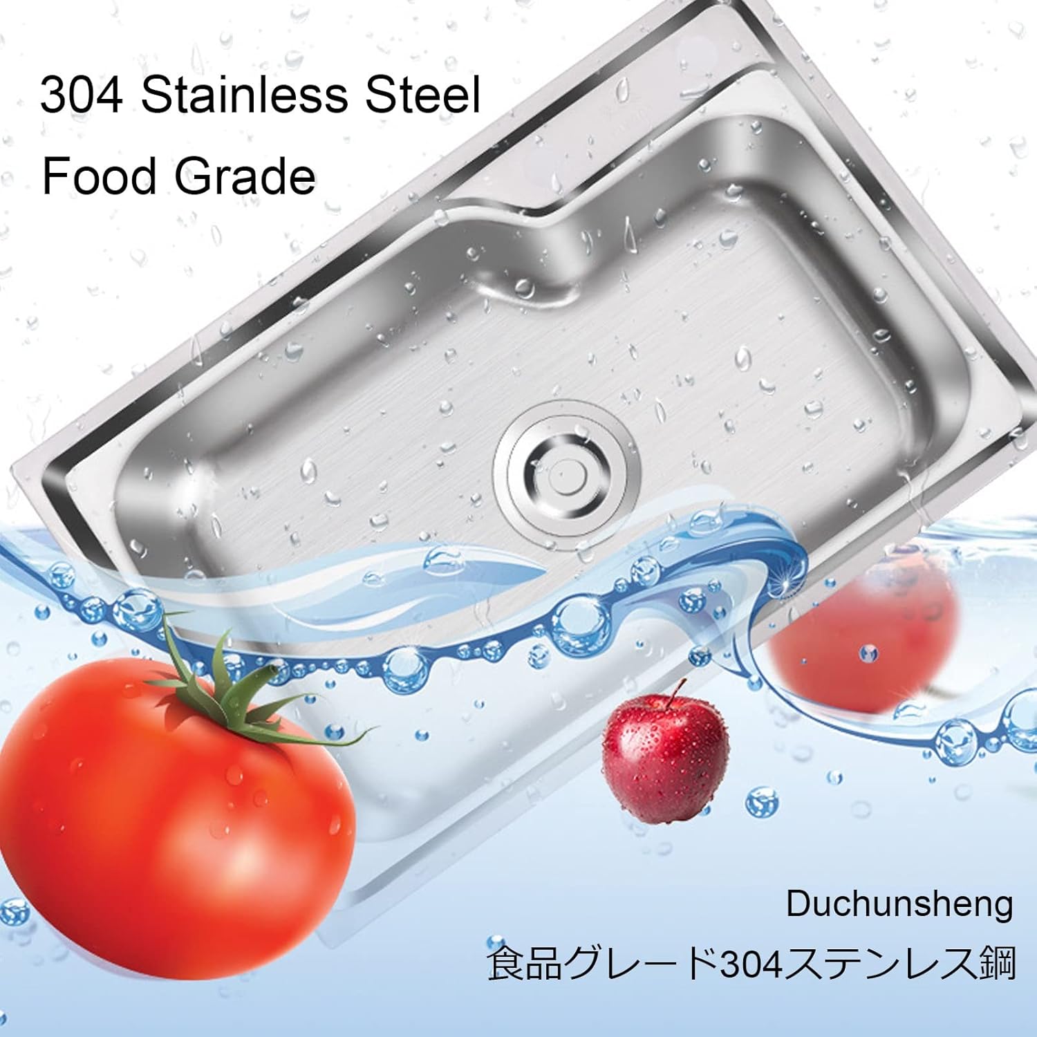 ステンレススチール製屋外シンク 業務用レストランキッチンシンクセット 蛇口、準備用シンク、ユーティリティシンク付き ガレージ ケータ 業務  用ステンレススチール製キッチンシンク、自立型ユーティリティシングルボウルシンク、ガレージ、レストラン、キッチン用の蛇口 ... 業務用レストランシンク ステンレススチール、1コンパートメントユーティリティキッチンシンク、自立型ケータリングユニット、軽量、移動簡