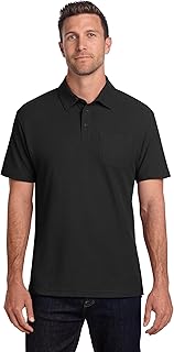 Port Authority Cotton Blend Pique Pocket Polo