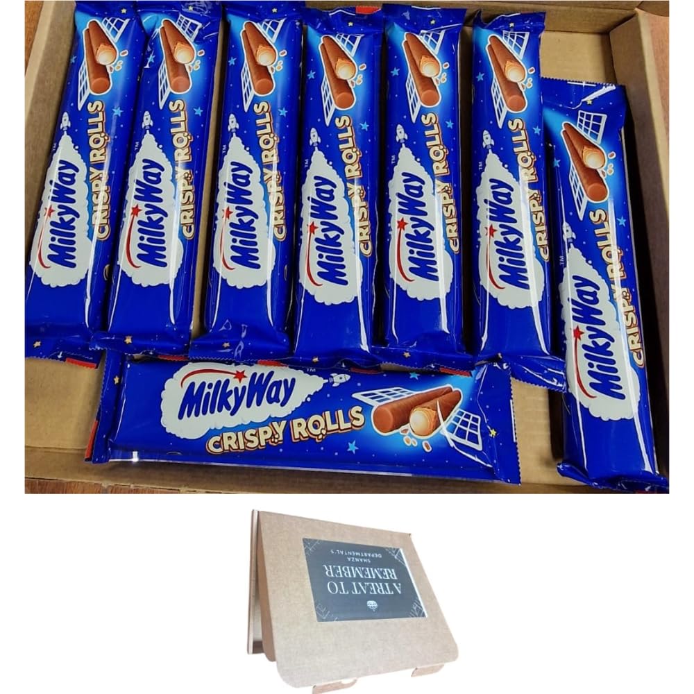 Milky Way Crispy Rolls Chocolate Bar 22.5g Pack Of (8 Bars) Fresh Stocks