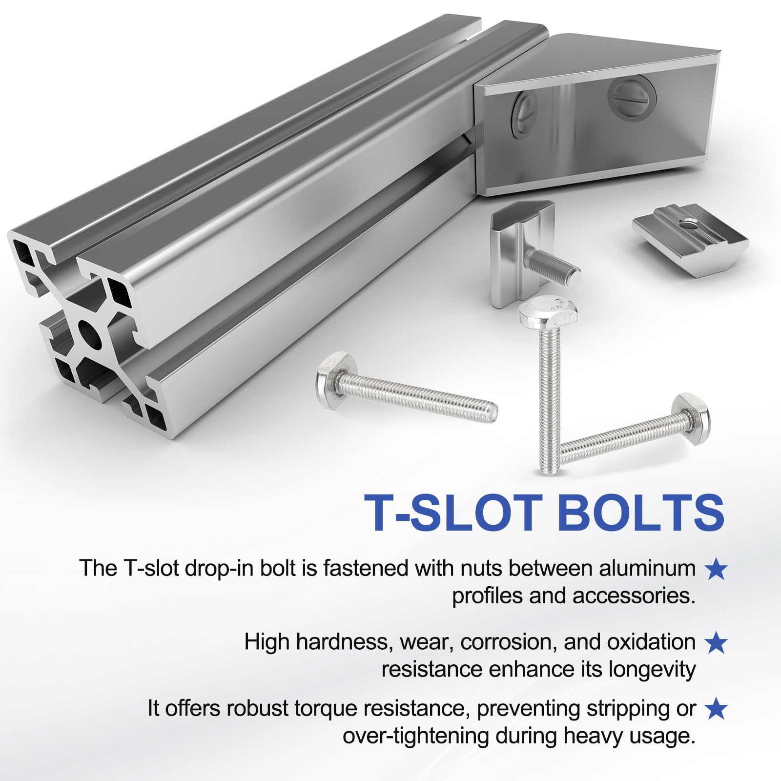PATIKIL M6 x 45 mm T Slot Bolts - Image 4
