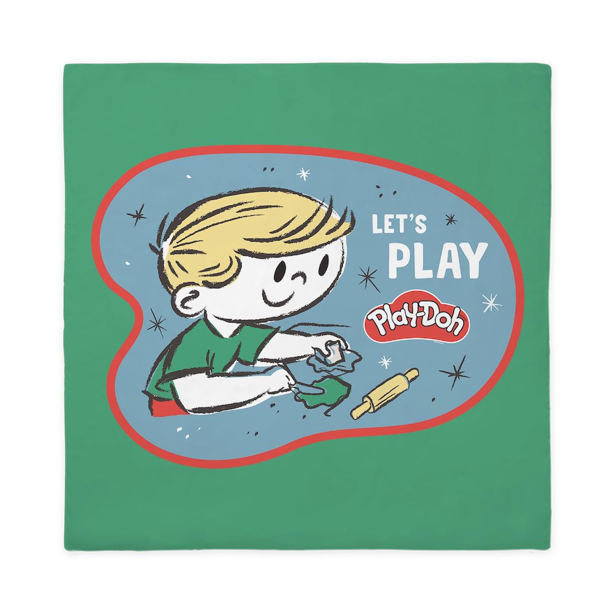 CafePress Play Doh: Let's Play Queen Duvet Cover, Printed Comforter Cover, Unique Bedding