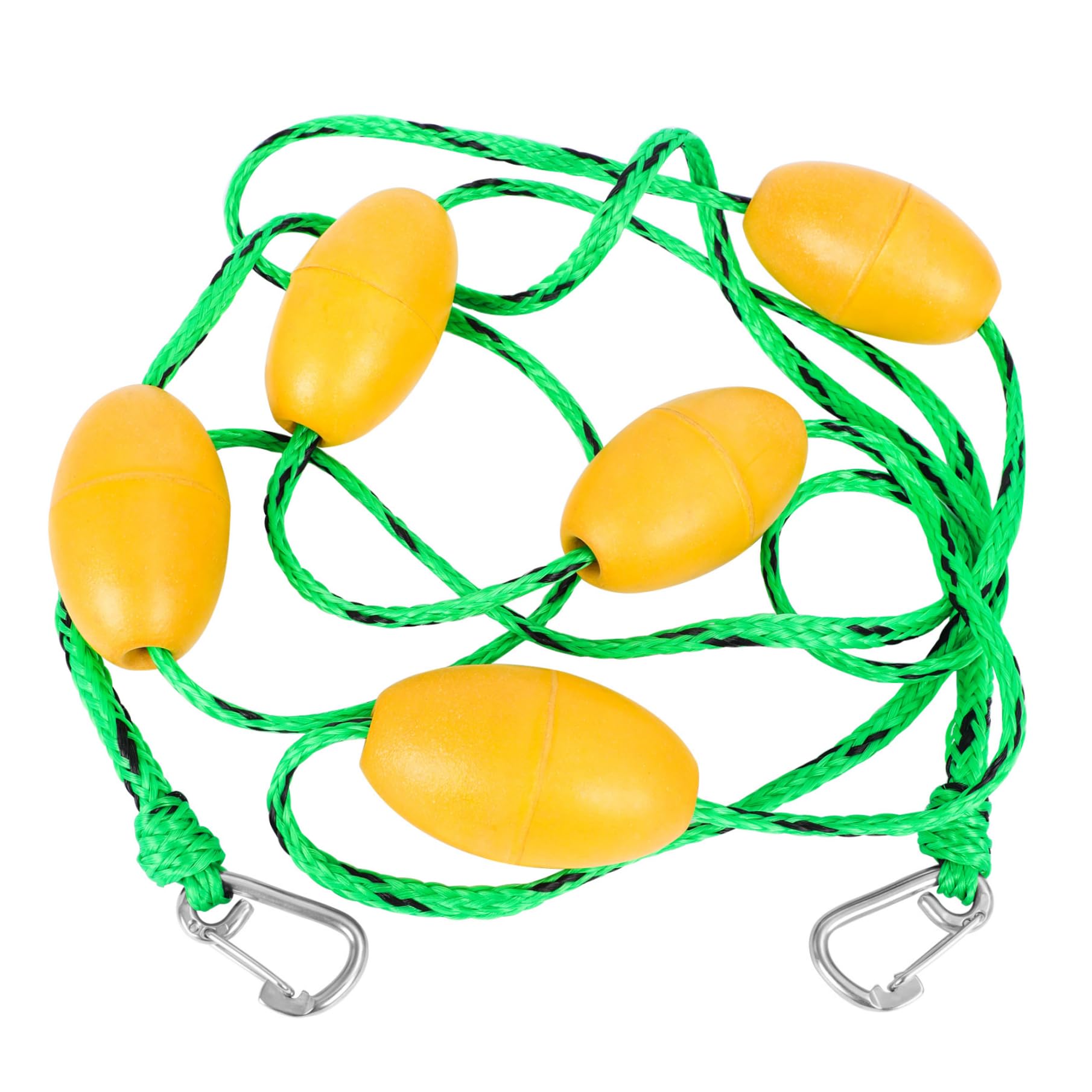 Corde de Piscine Flotte pour diviser la Piscine 16, 4 Pieds Corde de diviseur PE avec des flotteurs en PVC et des Clips en Acier Inoxydable Forte flottabilité