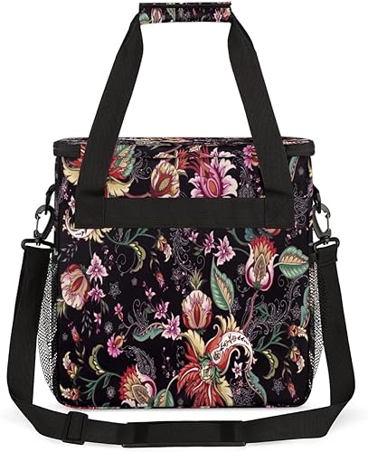 Miniatura 5 de Bolsa de café con estampado de cachemira étnica mexicana, bolsa de almacenamiento de viaje, compatible con Keurig K-Mini o K-Mini Plus, portátil, de