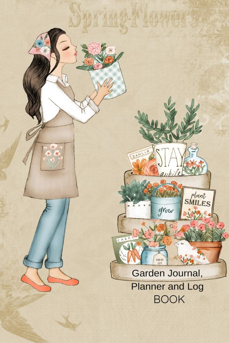 Garden Journal, Planner and Log Book: Comprehensive Garden Notebook with Garden Record Diary, Garden Plan Worksheet, Monthly or Seasonal Planting Planner, Expenses, Chore List, Highlights, Review