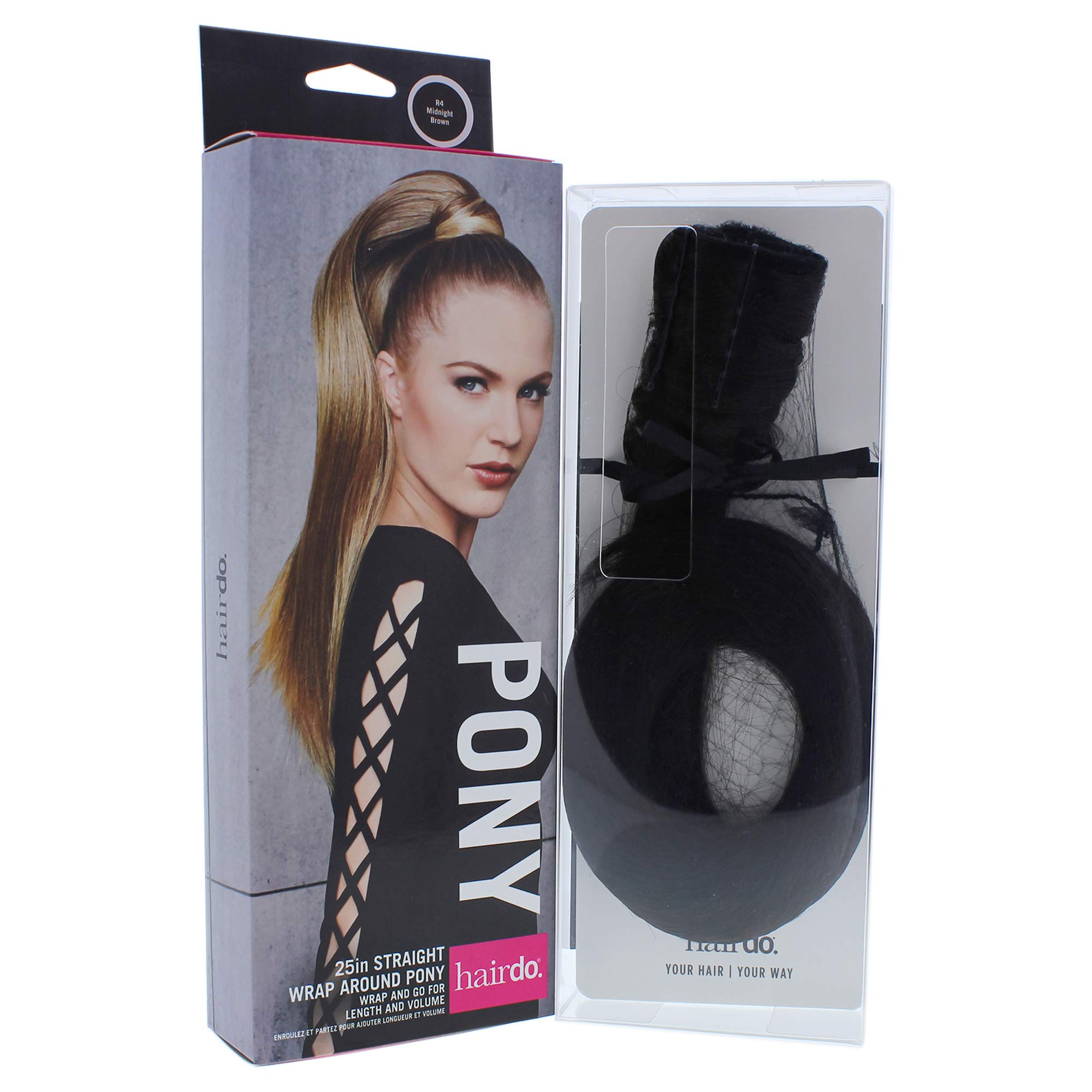 Hairdo, Straight Wrap Around Pony - R4 Midnight Brown - For Women