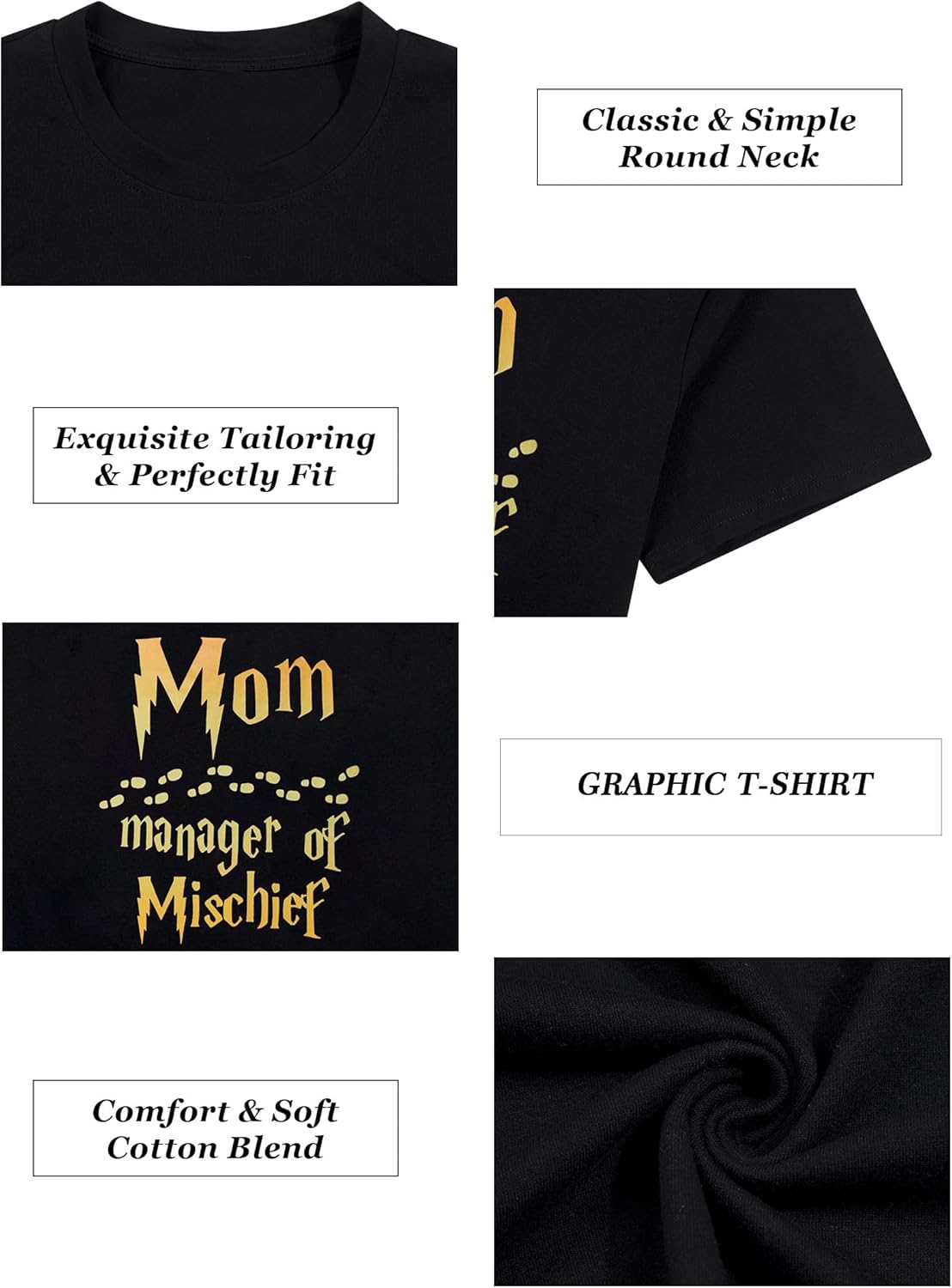 Women Funny Mom T Shirt Manager Shirt Mom Life Tee Fantastic Mama Shirt Magic Mom Shirt Mothers Day Tee Tops - Image 5