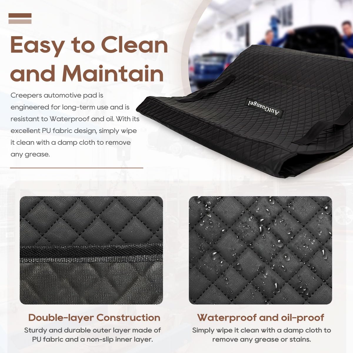 Tapete rodante todo terreno con bolsa de almacenamiento, 60 x 28 pulgadas, tapete mecánico automático para trabajar en superficies irregulares