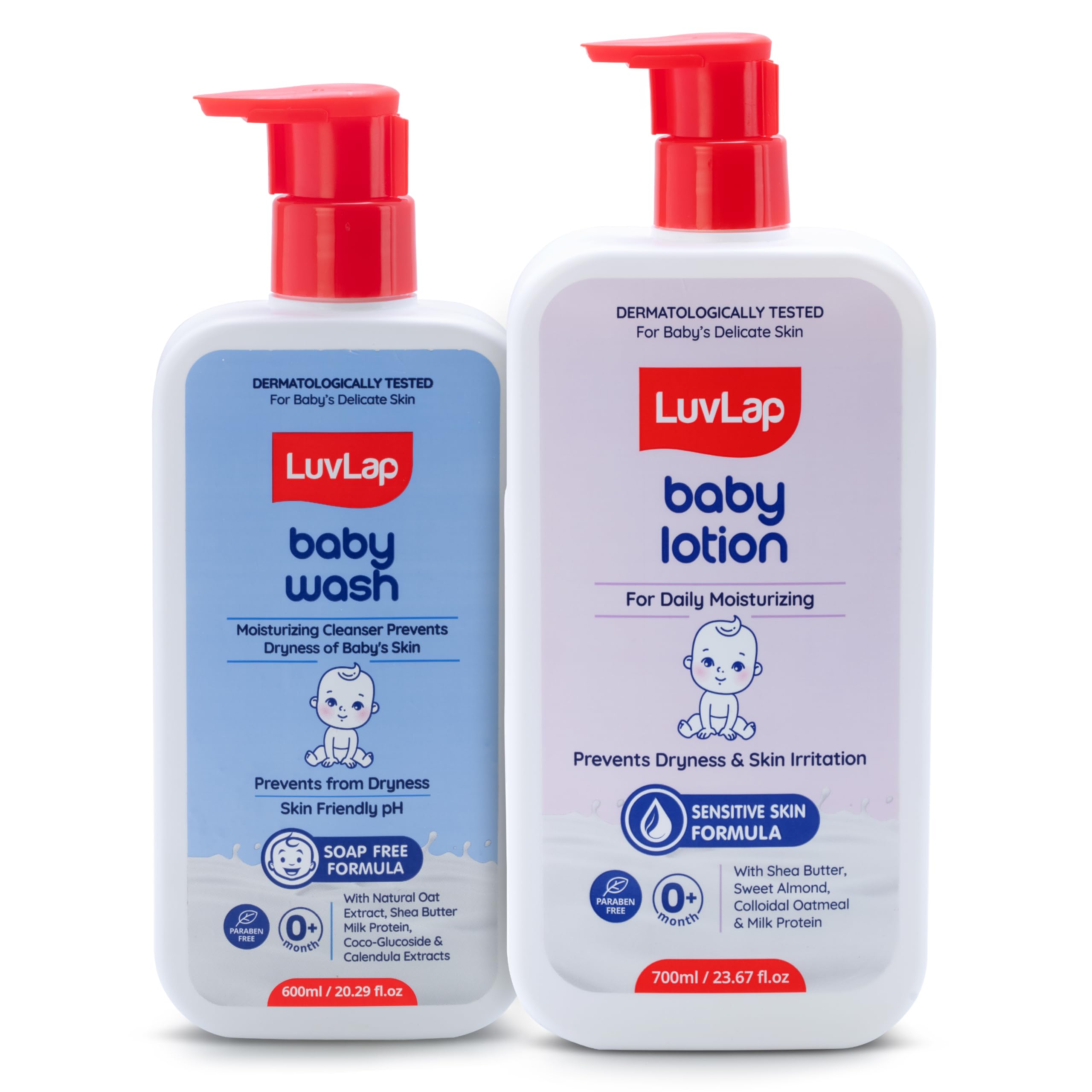 LuvLap Baby Wash 600 ml + Baby Lotion 700 ml Combo Set-image-9