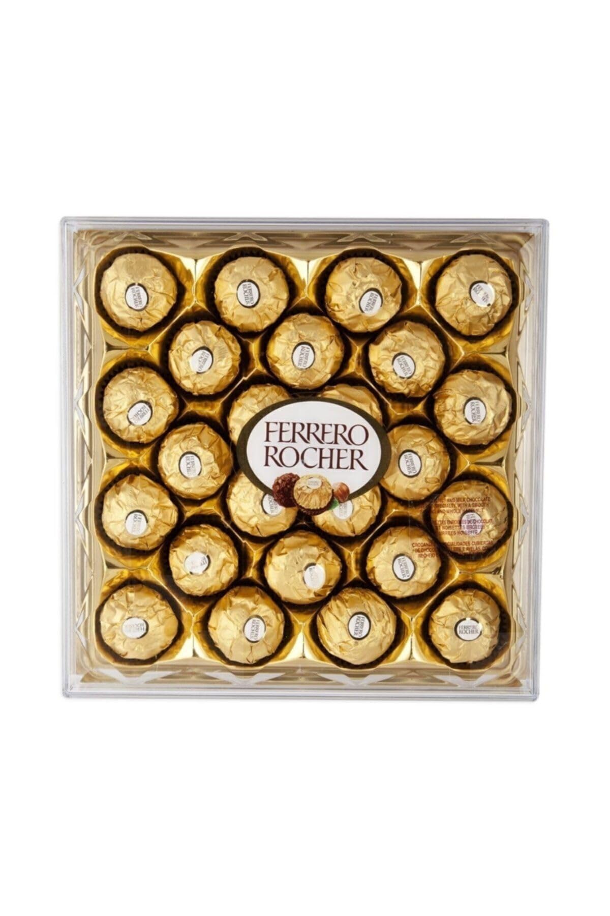 Ferrero Rocher - paquet de 24 pièces croquantes au chocolat au lait avec noisettes et fourrage crémeux - 300g
