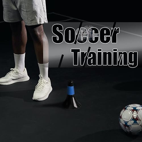 Miniatura 6 de 8 conos deportivos para taladros, conos de entrenamiento de agilidad de 9 pulgadas con bolsa de transporte, conos de entrenamiento de baloncesto