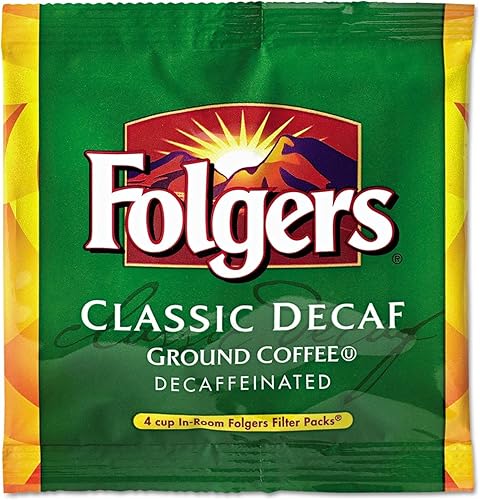 Folgers - Paquetes de filtros de café, descafeinado, alojamiento en la habitación, 0.9 onzas, 200caja