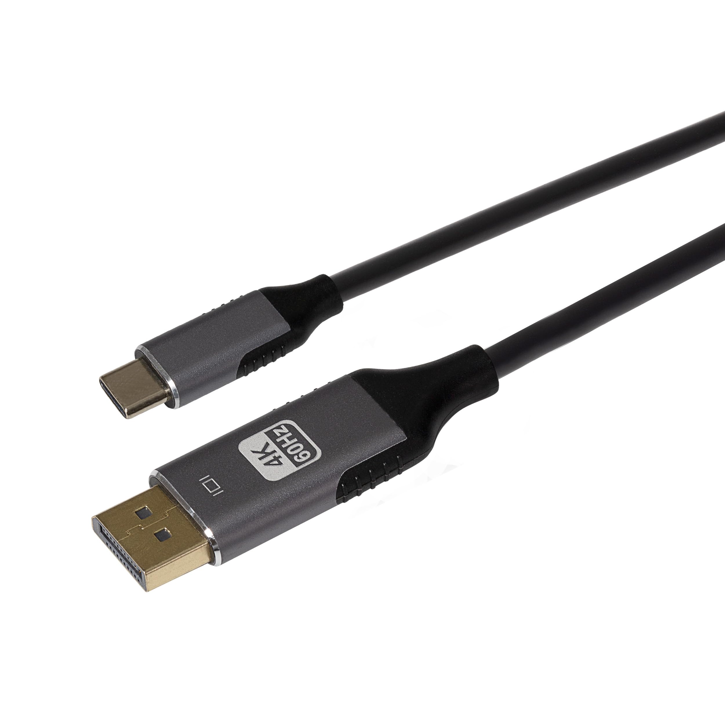 Maplin Black Usb-C To Displayport Cable - 2M
