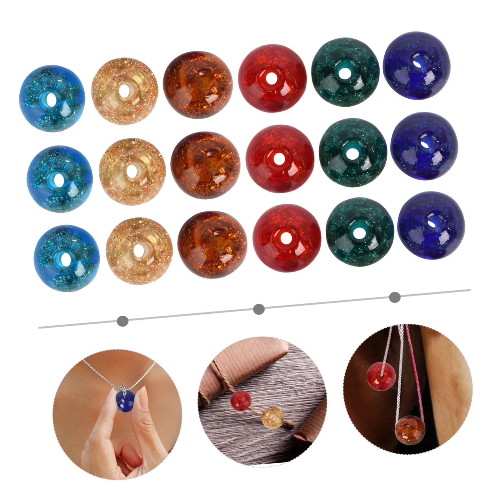 NUOBESTY 140piezas Cuentas De Vidrio Para Hacer Joyas Accesorios Decorativos y Pulseras
