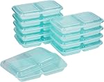 GoodCook BPA Ronde de préparation des repas 3-Comparment Conteneur, ensemble de 10 – Micro-ondes & Organisateurs de repas, Ensemble de rangement alimentaire avec snap Shut Lids, Prépare des repas Conteneurs de cuisine