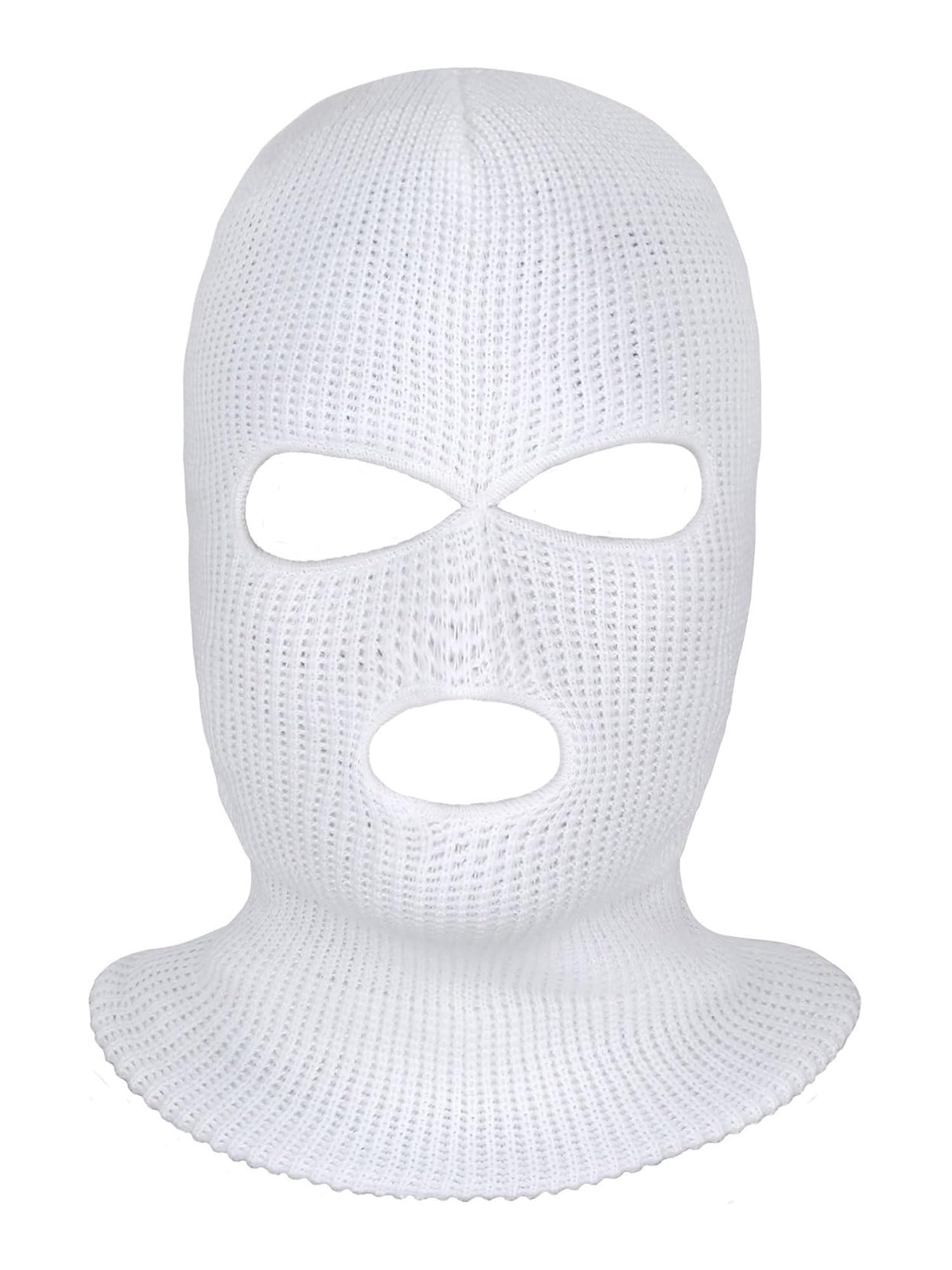 SATINIOR 3 Holes Ski Mask Full Face Cover Outdoor Balaclava Winter Knitted Neck Gaiter for Halloween Sports Cycling