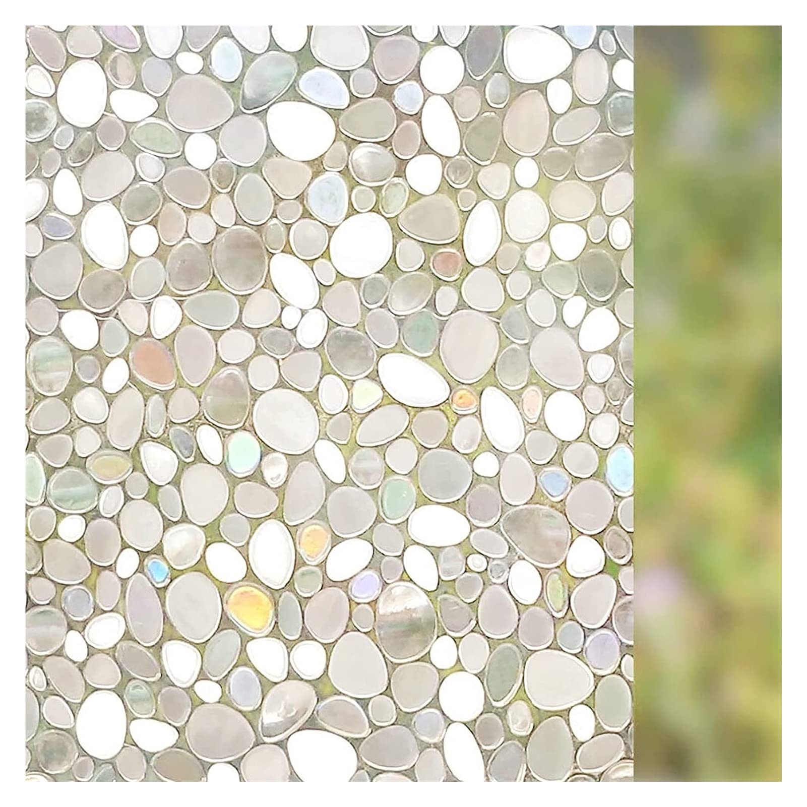Privacy Film For Glass Windows,Stained Decorative Static Self Adhesive Sticker(60x100 Cm)